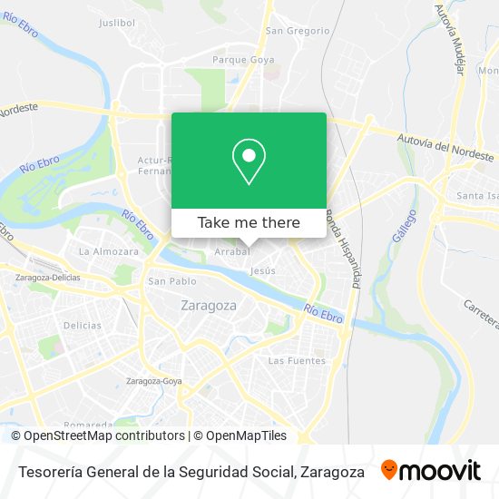Tesorería General de la Seguridad Social map