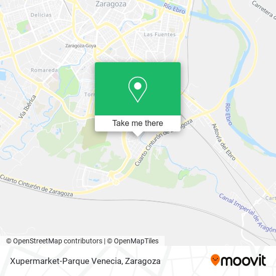 Xupermarket-Parque Venecia map