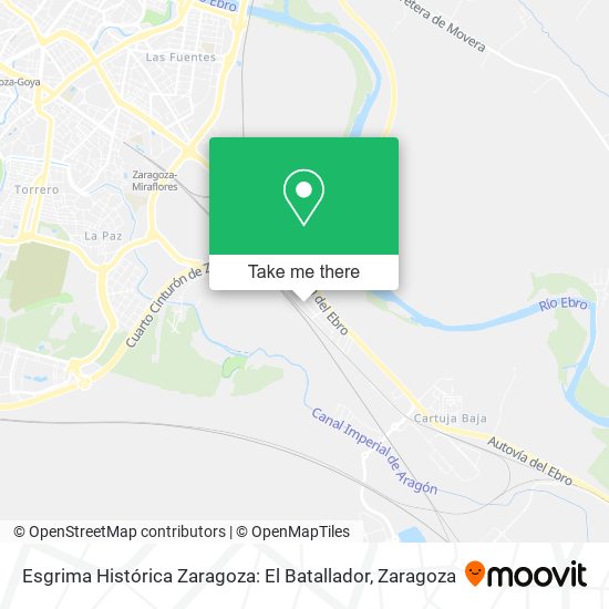 mapa Esgrima Histórica Zaragoza: El Batallador