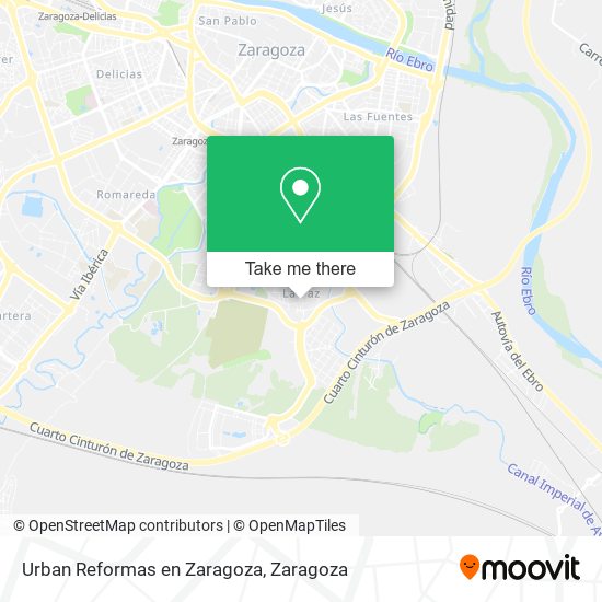 Urban Reformas en Zaragoza map