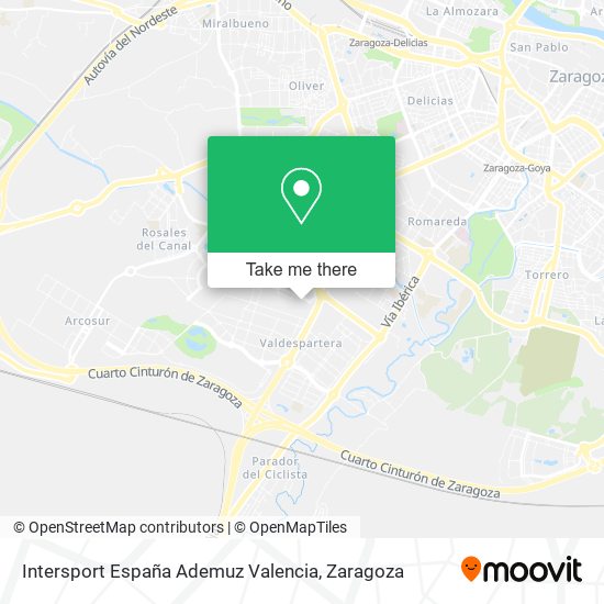 Intersport España Ademuz Valencia map