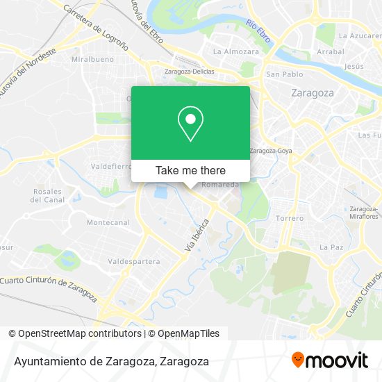 mapa Ayuntamiento de Zaragoza