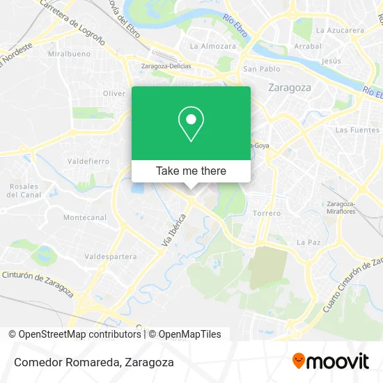 Comedor Romareda map