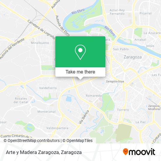 Arte y Madera Zaragoza map