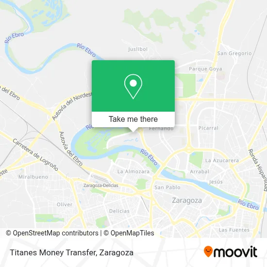 Titanes Money Transfer map