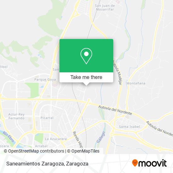 Saneamientos Zaragoza map