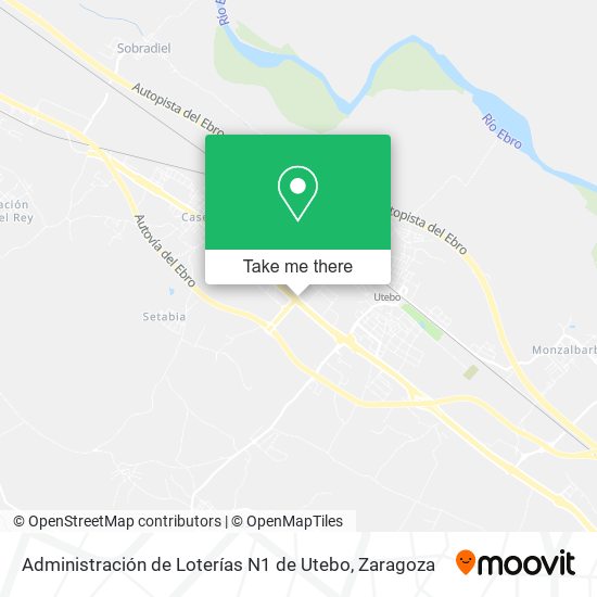 Administración de Loterías N1 de Utebo map