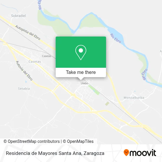 Residencia de Mayores Santa Ana map