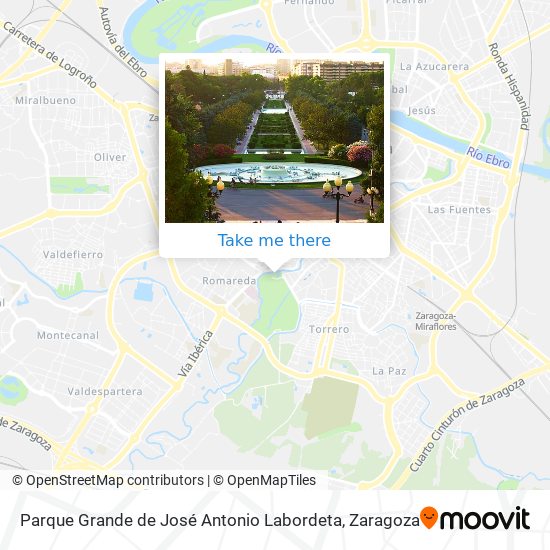Parque Grande de José Antonio Labordeta map