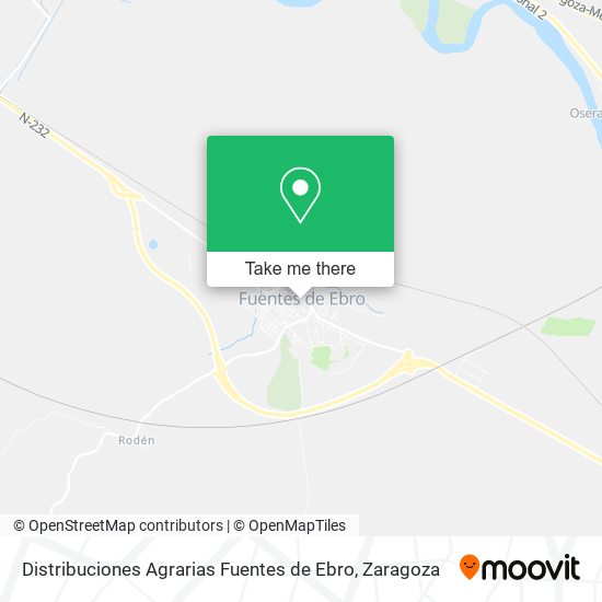 Distribuciones Agrarias Fuentes de Ebro map