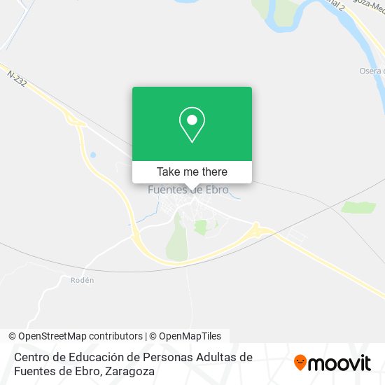 Centro de Educación de Personas Adultas de Fuentes de Ebro map