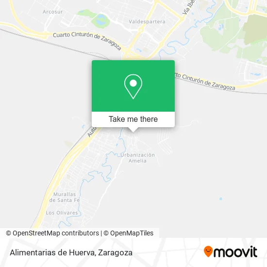 Alimentarias de Huerva map