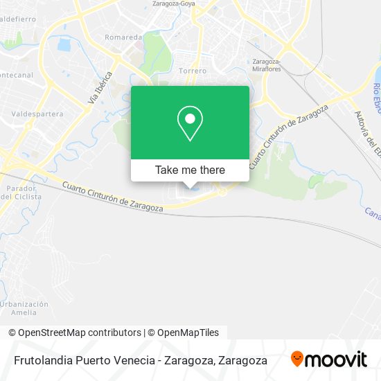 Frutolandia Puerto Venecia - Zaragoza map