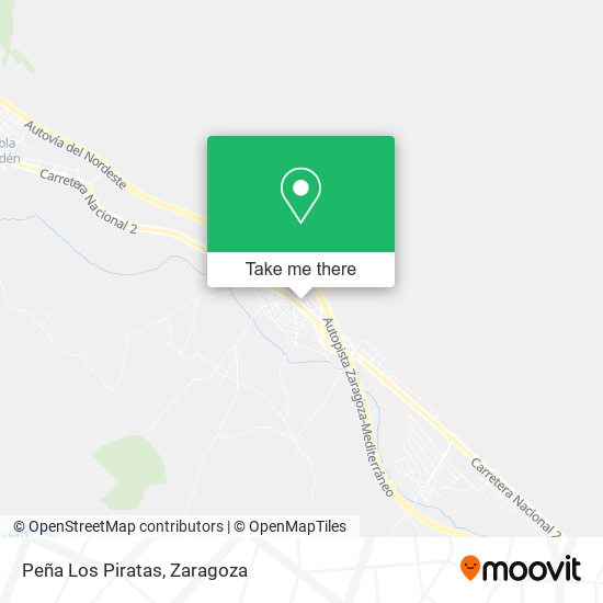 Peña Los Piratas map