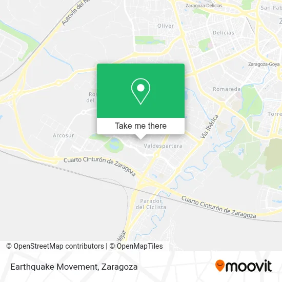 Earthquake Movement map