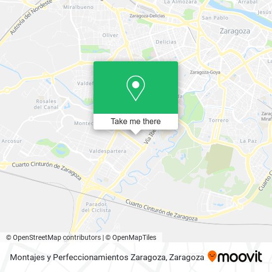 Montajes y Perfeccionamientos Zaragoza map