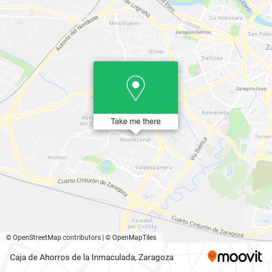 Caja de Ahorros de la Inmaculada map
