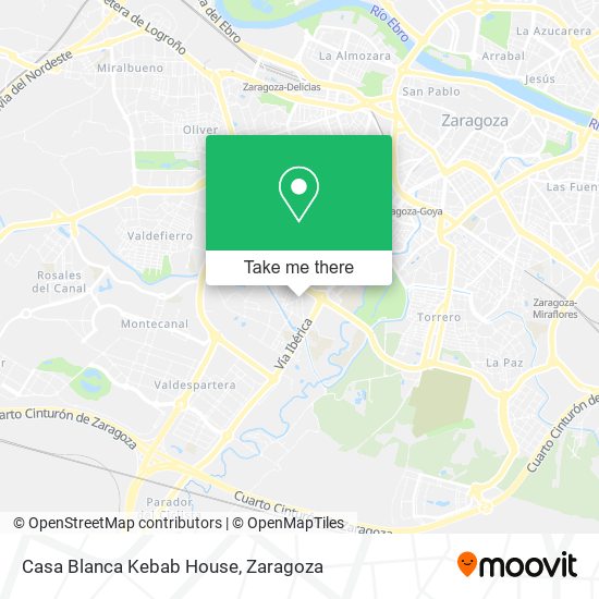 mapa Casa Blanca Kebab House