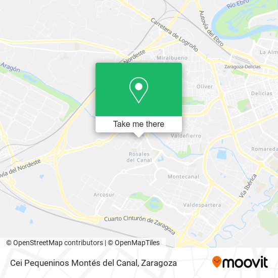 Cei Pequeninos Montés del Canal map