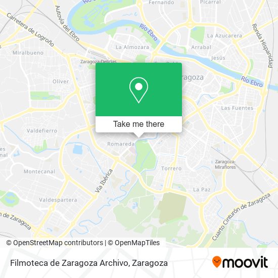 Filmoteca de Zaragoza Archivo map