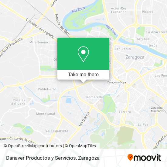 Danaver Productos y Servicios map