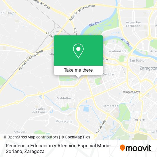 Residencia Educación y Atención Especial María-Soriano map
