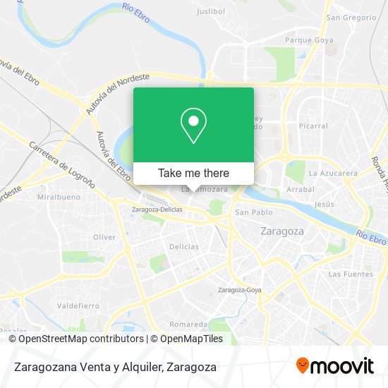 Zaragozana Venta y Alquiler map