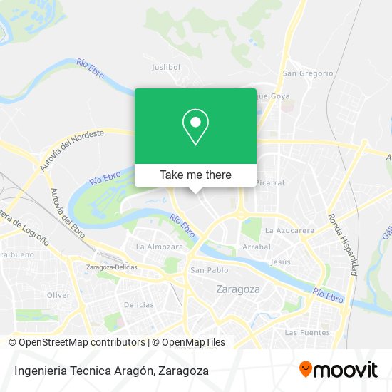 Ingenieria Tecnica Aragón map