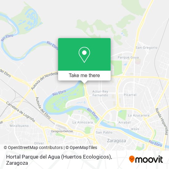 Hortal Parque del Agua (Huertos Ecologicos) map