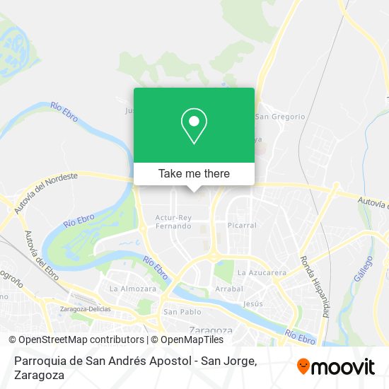 mapa Parroquia de San Andrés Apostol - San Jorge