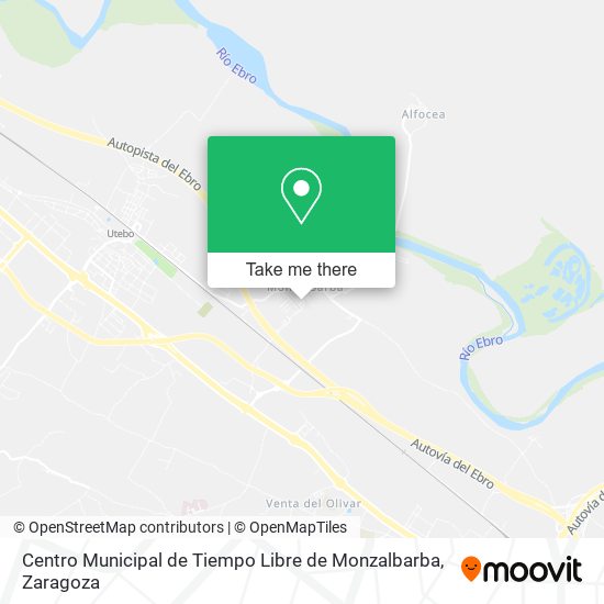 Centro Municipal de Tiempo Libre de Monzalbarba map
