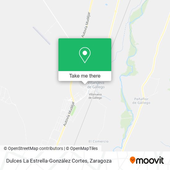 Dulces La Estrella-González Cortes map