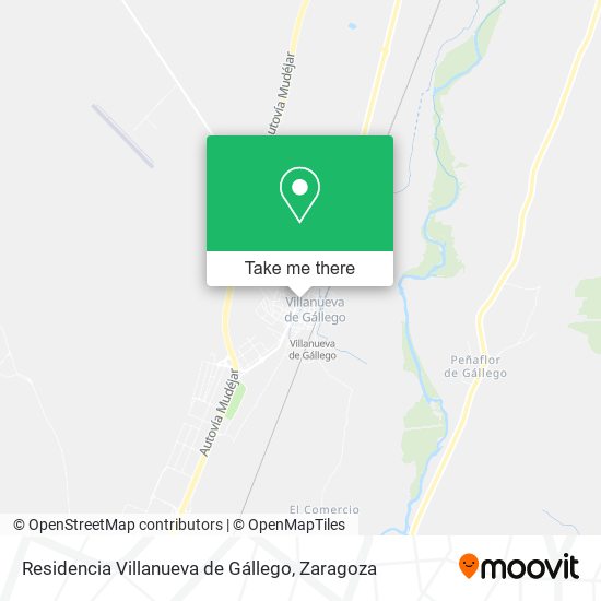 Residencia Villanueva de Gállego map