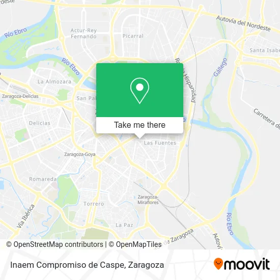 Inaem Compromiso de Caspe map