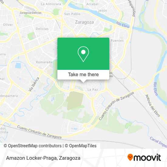 Amazon Locker-Praga map