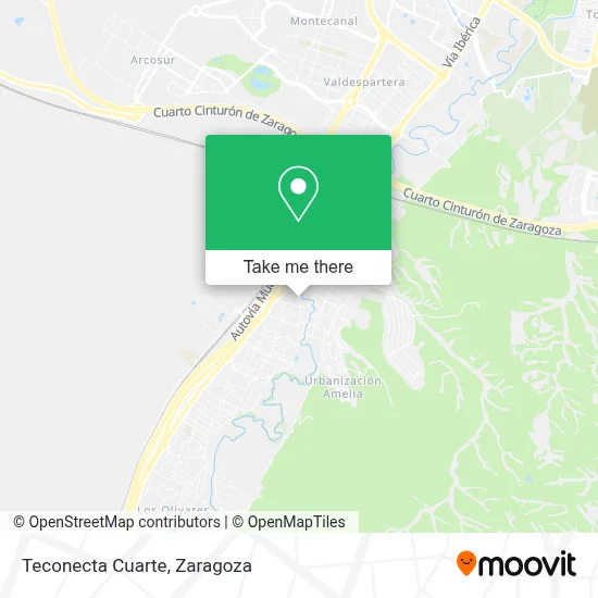 Teconecta Cuarte map