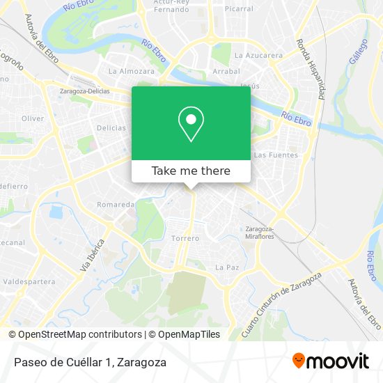 Paseo de Cuéllar 1 map