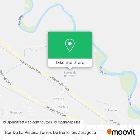 mapa Bar De La Piscina Torres De Berrellén