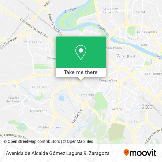 mapa Avenida de Alcalde Gómez Laguna 9