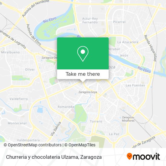 Churreria y chocolateria  Ulzama map