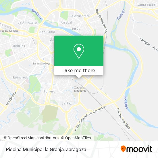 Piscina Municipal la Granja map