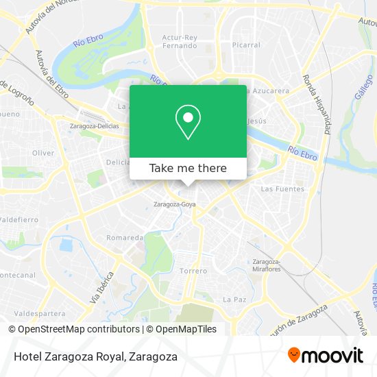 Hotel Zaragoza Royal map