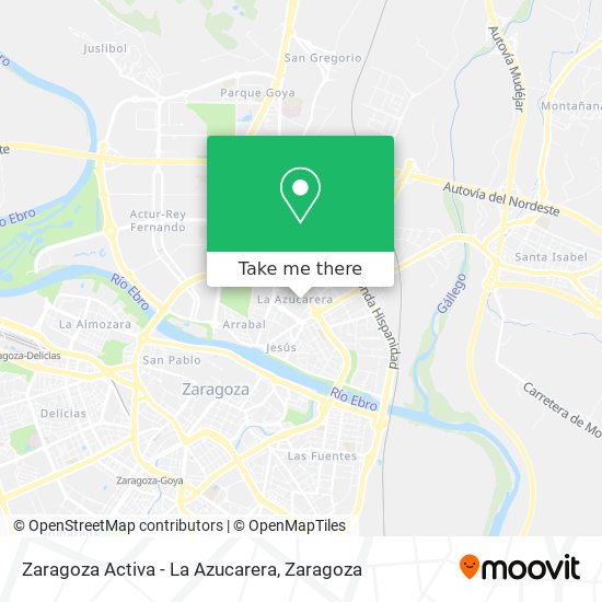 Zaragoza Activa - La Azucarera map