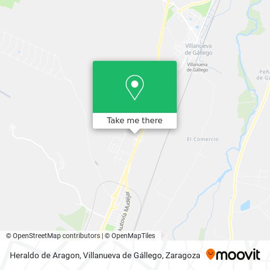 Heraldo de Aragon, Villanueva de Gállego map