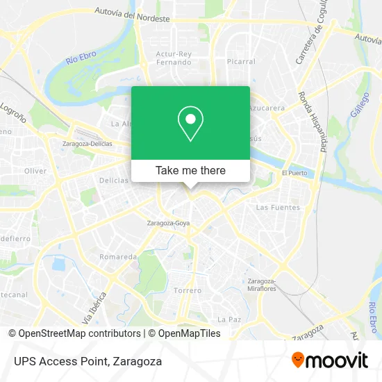 Ups Access Point map