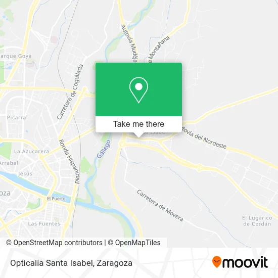 Opticalia Santa Isabel map