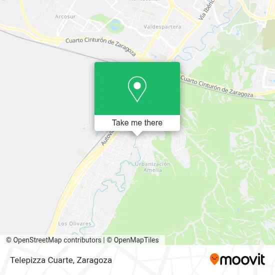 Telepizza Cuarte map