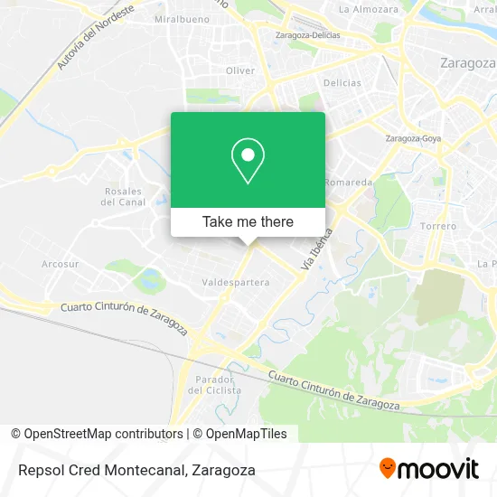 Repsol Cred Montecanal map