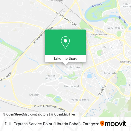 DHL Express Service Point (Librería Babel) map