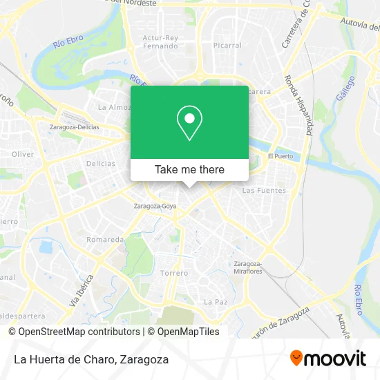 La Huerta de Charo map